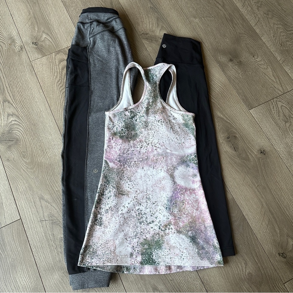 Lululemon Bundle Leggings Top LOT of 3 Size 2
